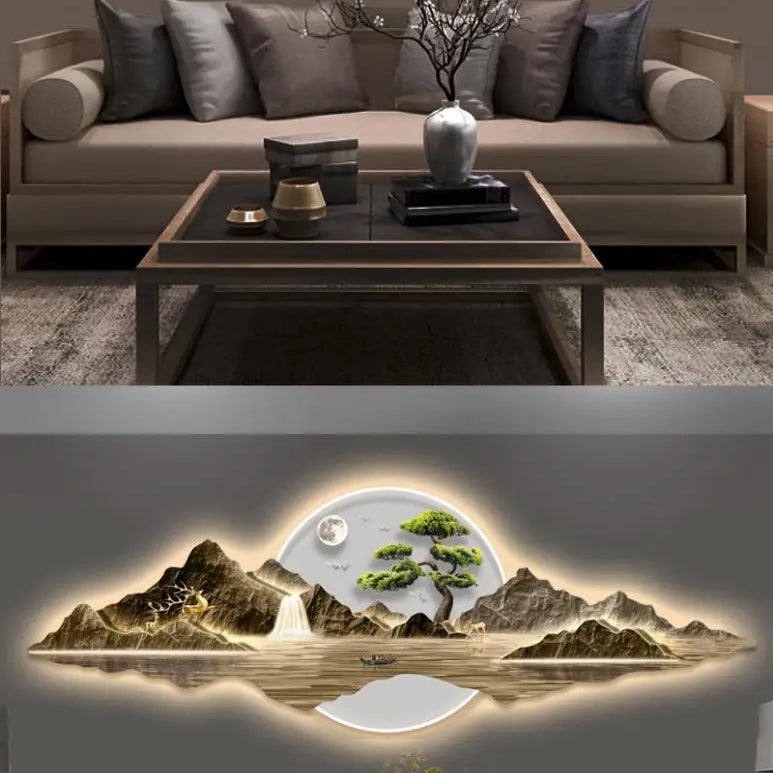 Dlight Decor Acrylic Carved LED Wall Art Light Wall Art