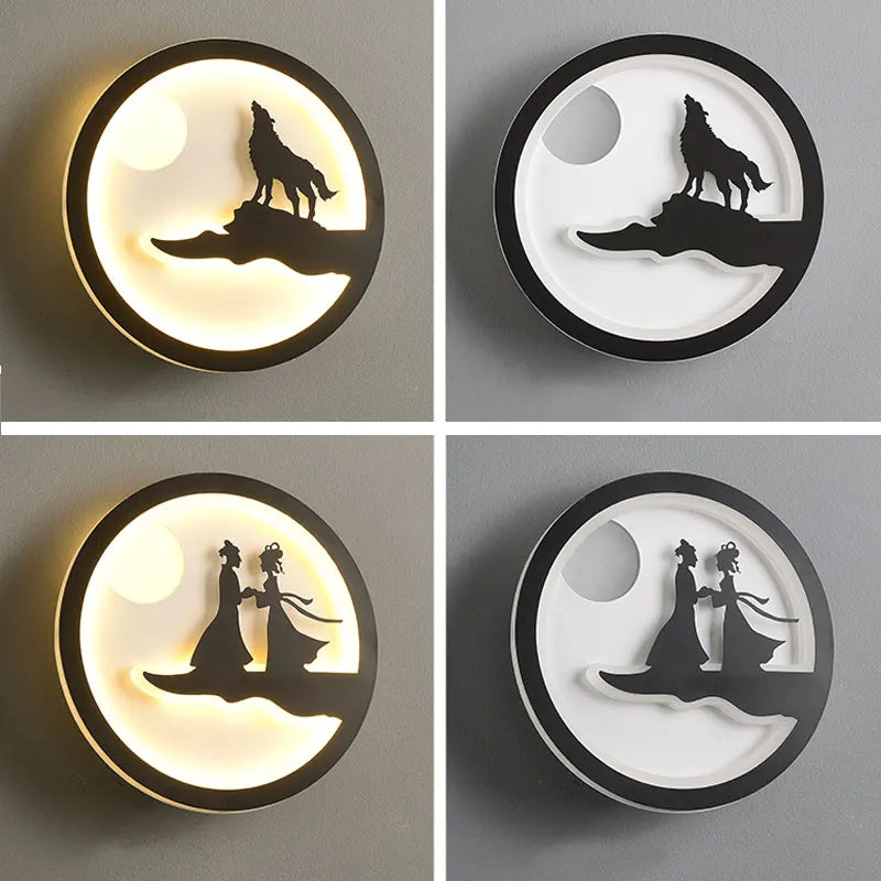 Dlight Decor Nordic Character Glow Wall Lamp Wall Art