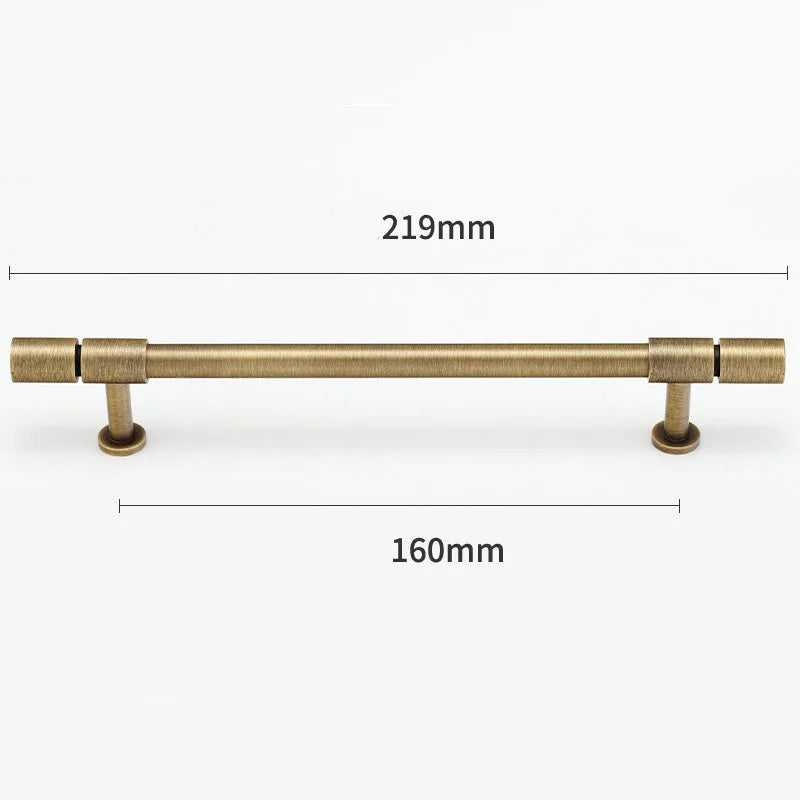 Gold and Bronze Brass Wardrobe Handles – Vintage Cabinet Drawer Pulls and Bar Handles bronze 219mm Handles