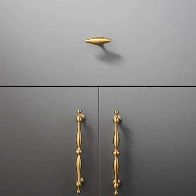 New Brass Cabinet Handles – Modern T-Bar Pulls and Drawer Knobs for Kitchen and Wardrobe Handles