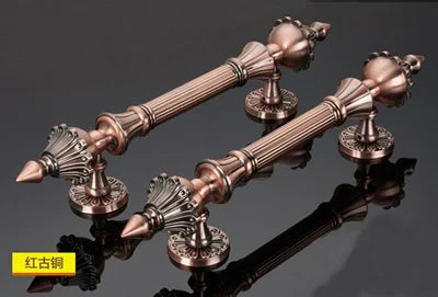 Antique Bronze Zinc Alloy Door Pull – Elegant Long Handle for Glass Wooden or Alloy Doors (280-550mm) Red bronze / 45CM