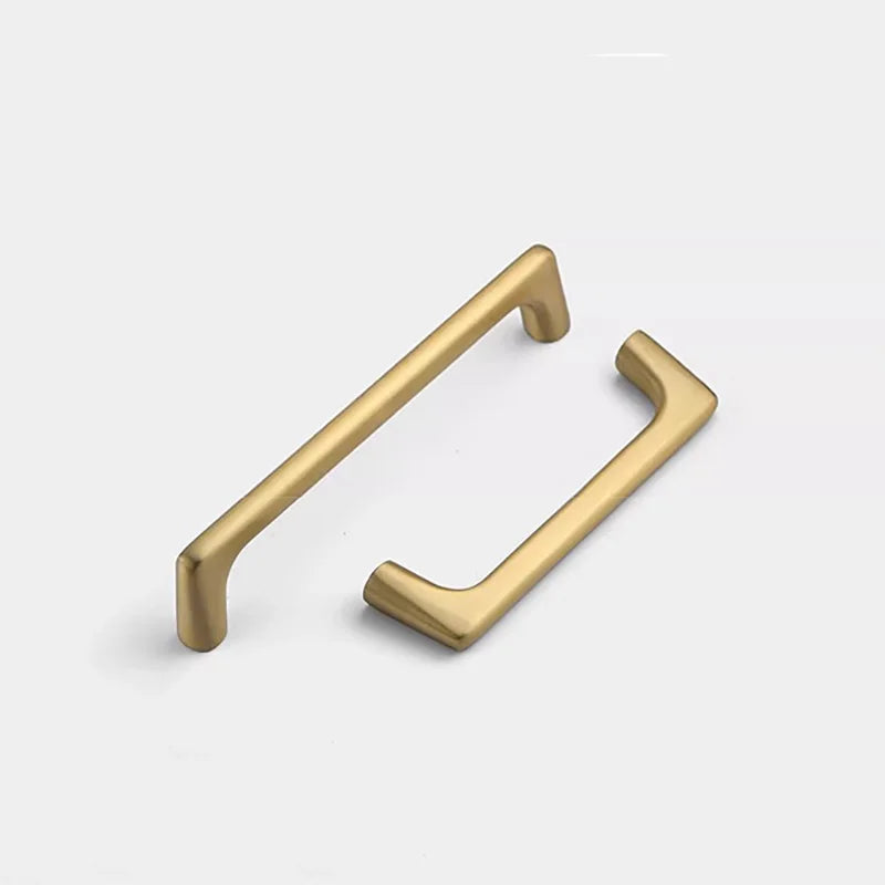 Solid Brass Wardrobe Handles – Integrated Cabinet Pulls and Furniture Bar Handles (106mm-332mm) Handles