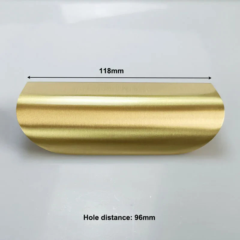 Leaf Shape Brass Handles – Hidden Knobs for Furniture Drawer Dresser and Wardrobe TB-3002-117 Knob