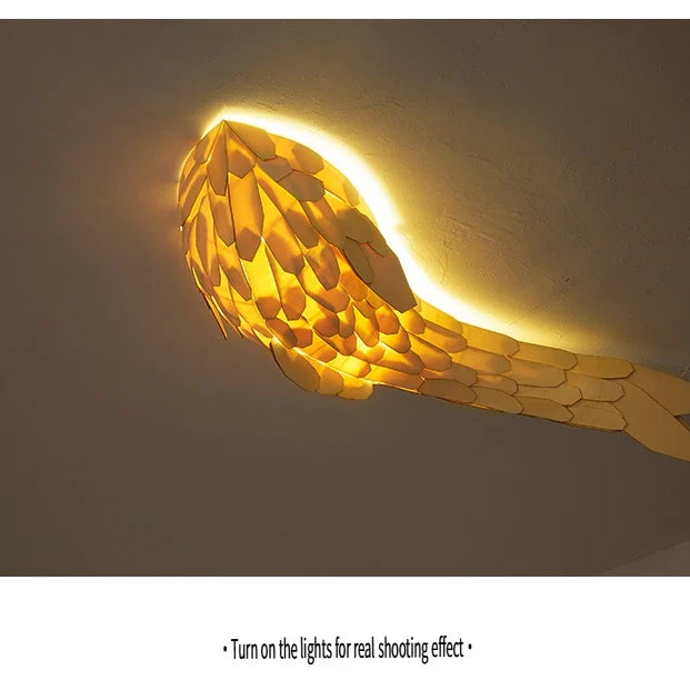 Dlight Decor Japanese Fish Wall Lamp Sculpture Wall Art