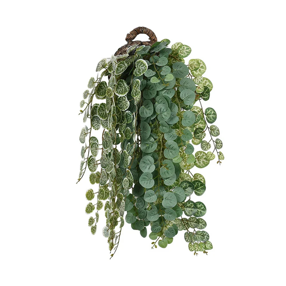 Dlight Decor 64cm Hanging Eucalyptus Vine with Apple Leaves