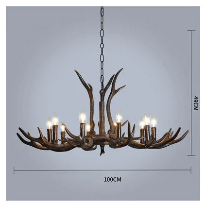 Industrial Antler Branch Chandelier – configuration option 13