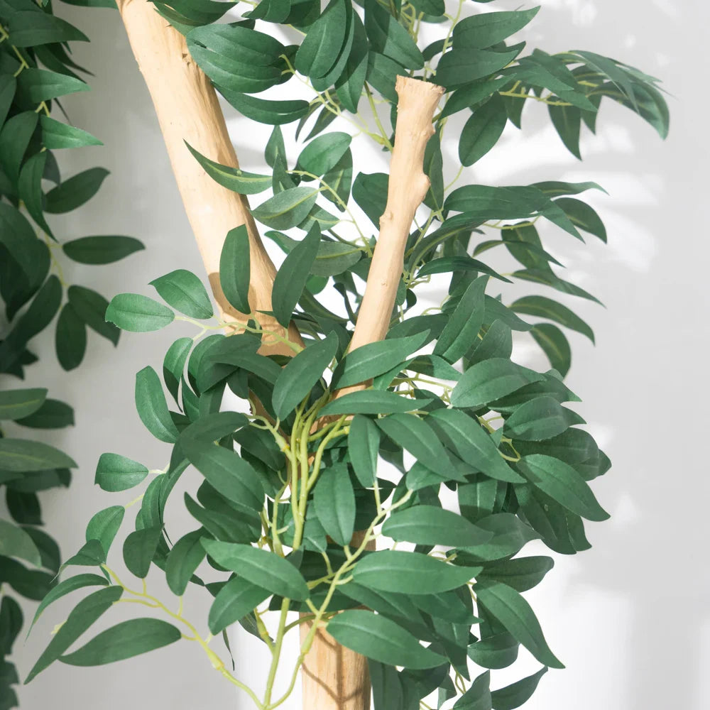 Dlight Decor 200cm Eucalyptus Vine with Willow Leaves for Hanging Decor