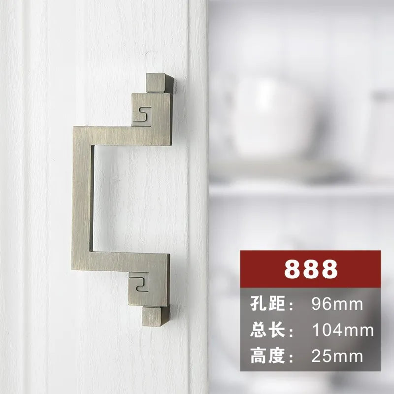 Antique Bronze Cabinet Knobs and Handles – Vintage Furniture Hardware 888 96mm Handles