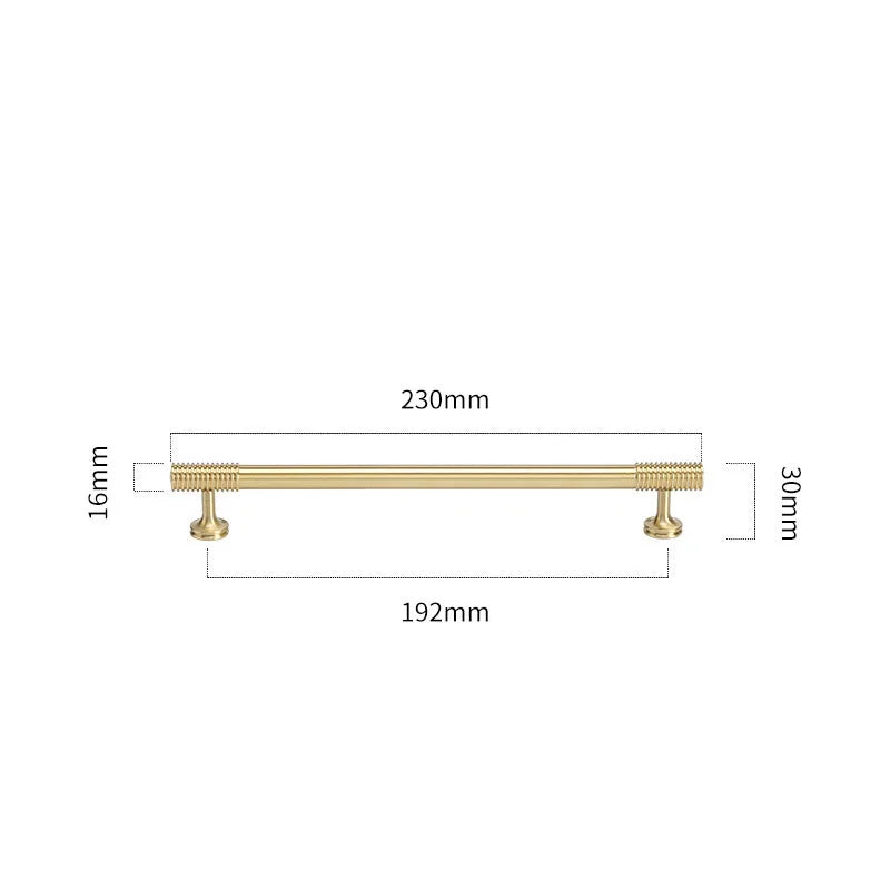 Gold Chrome Polished Gold Spiral Deco Furniture Handles – Modern Kitchen Cabinet and Wardrobe Pulls 9020-B230 Handles