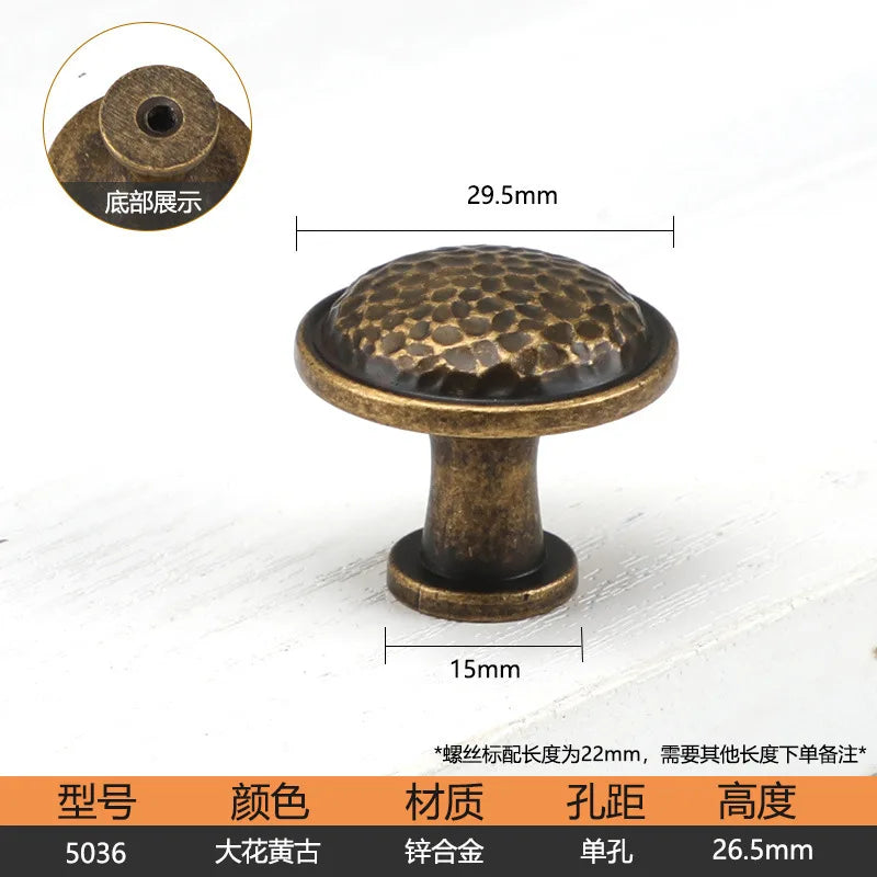 Antique Bronze Cupboard Door Handles – Retro Furniture Pulls 5036