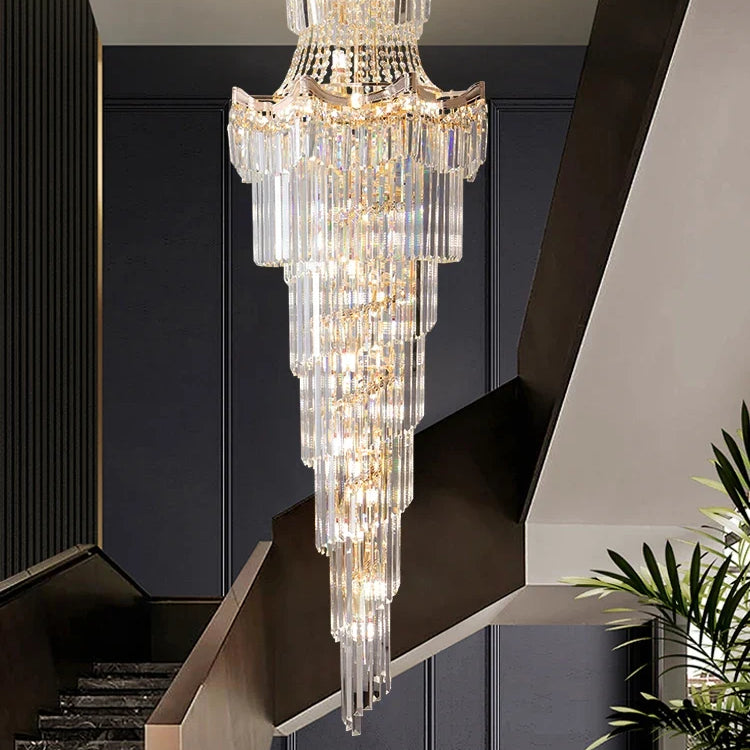 New Design Villa Living Room Crystal Chandelier - Grandeur For High Ceilings Hotel Lobbies And