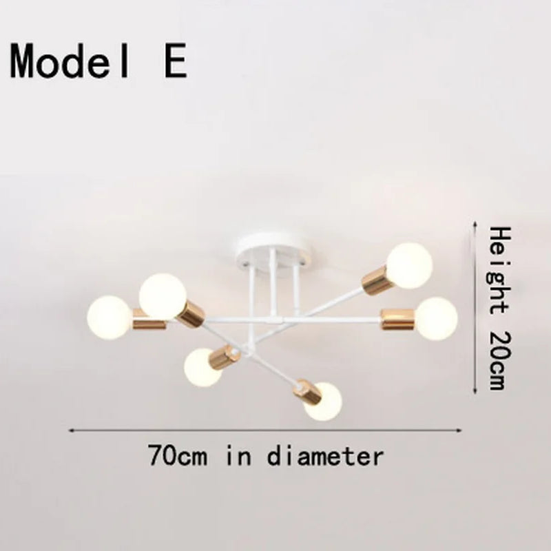 Eva’s Brushed Antique Gold Ceiling Light