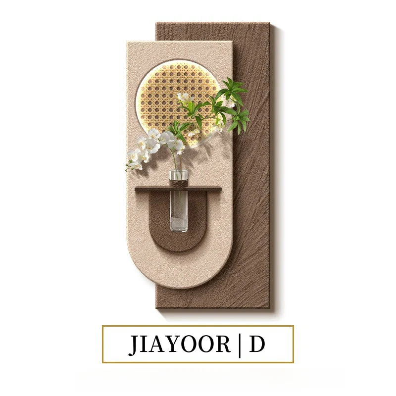 Dlight Decor LED Green Vase Wall Light for Hallways D / H80CM-W40CM / Remote Dimming|White Rabbit Wall Art