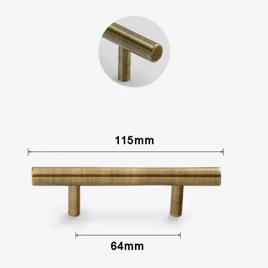 Antique Brass Handles – Old-Copper Wardrobe Knobs and Bronze Cabinet Pulls for Furniture 116mm Handles