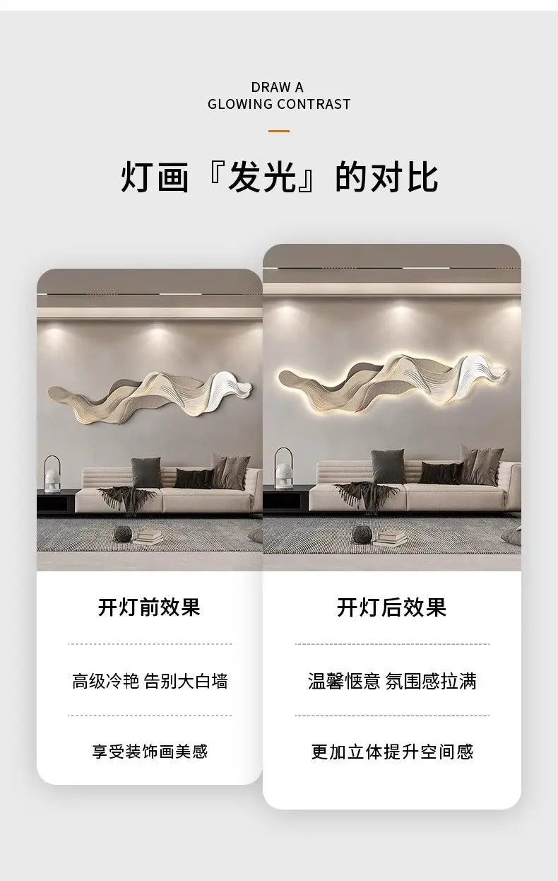 Dlight Decor Mountain LED Wall Art Light Panel Wall Art