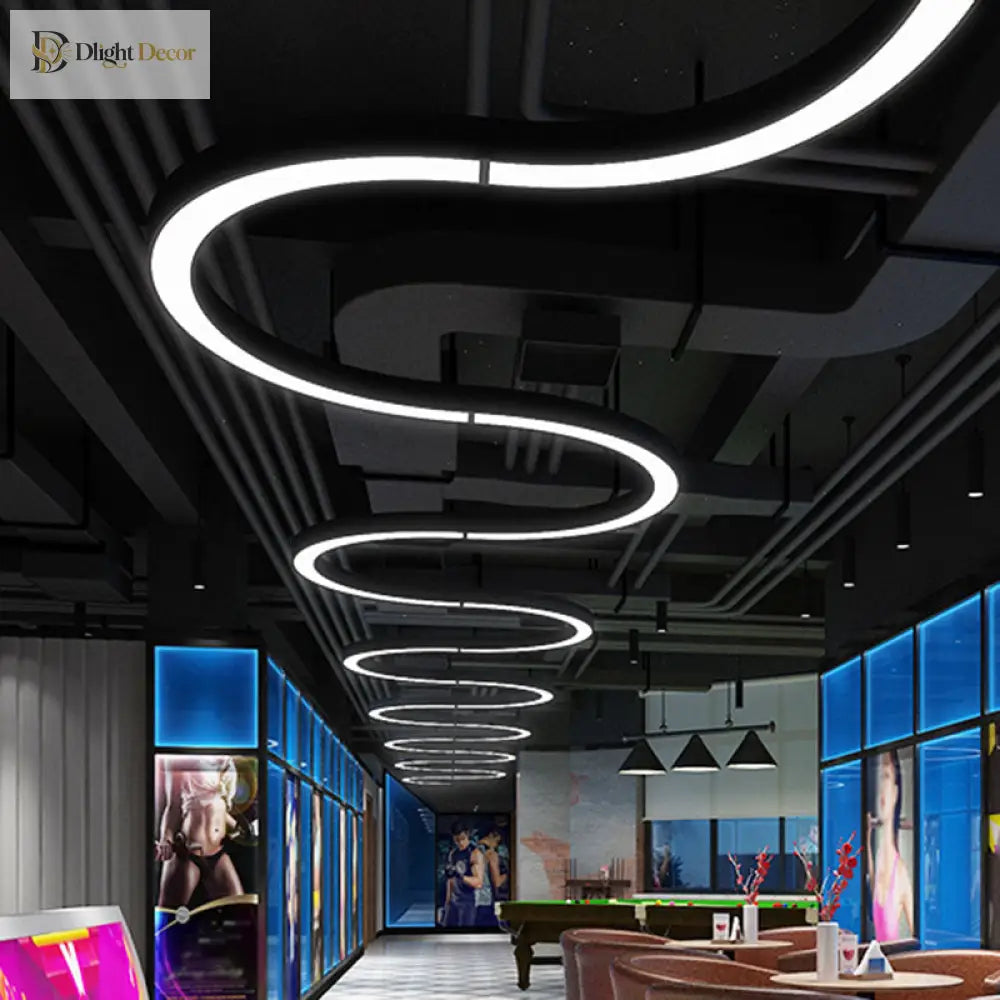 Addilynn Sleek Arc: Modern Led Pendant Lamp Lighting