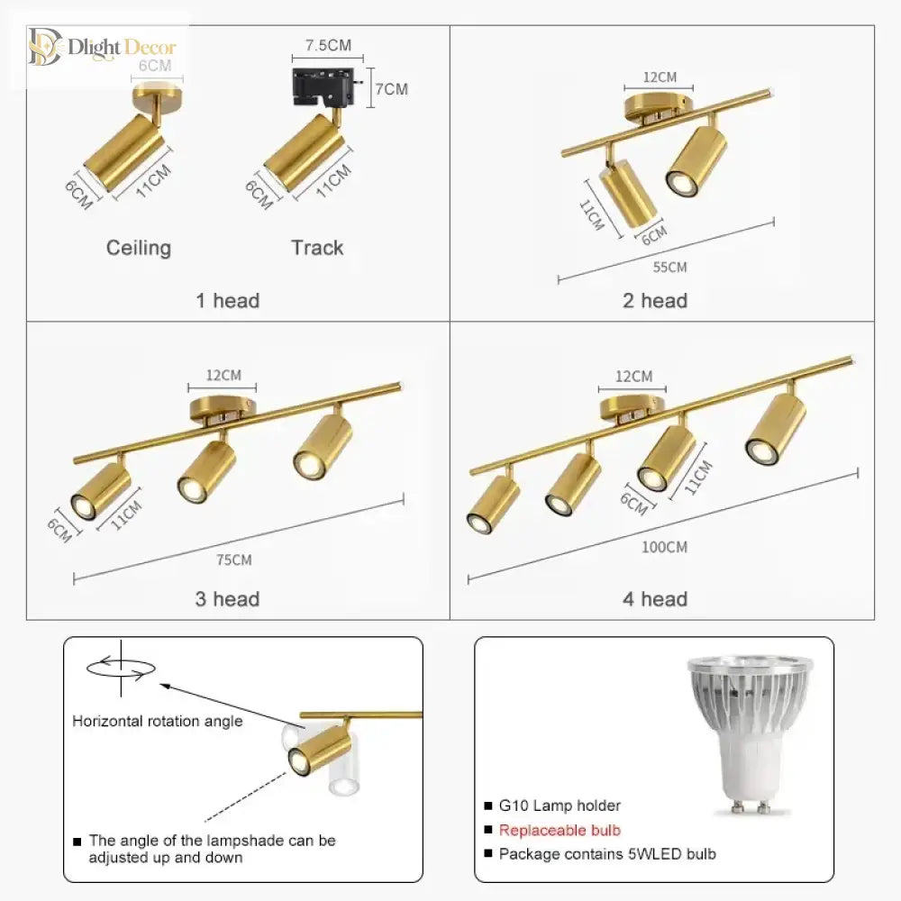 Adjustable Led Ceiling Lights - Stylish Lighting Fixture For Dining Room Kitchen Restaurant And
