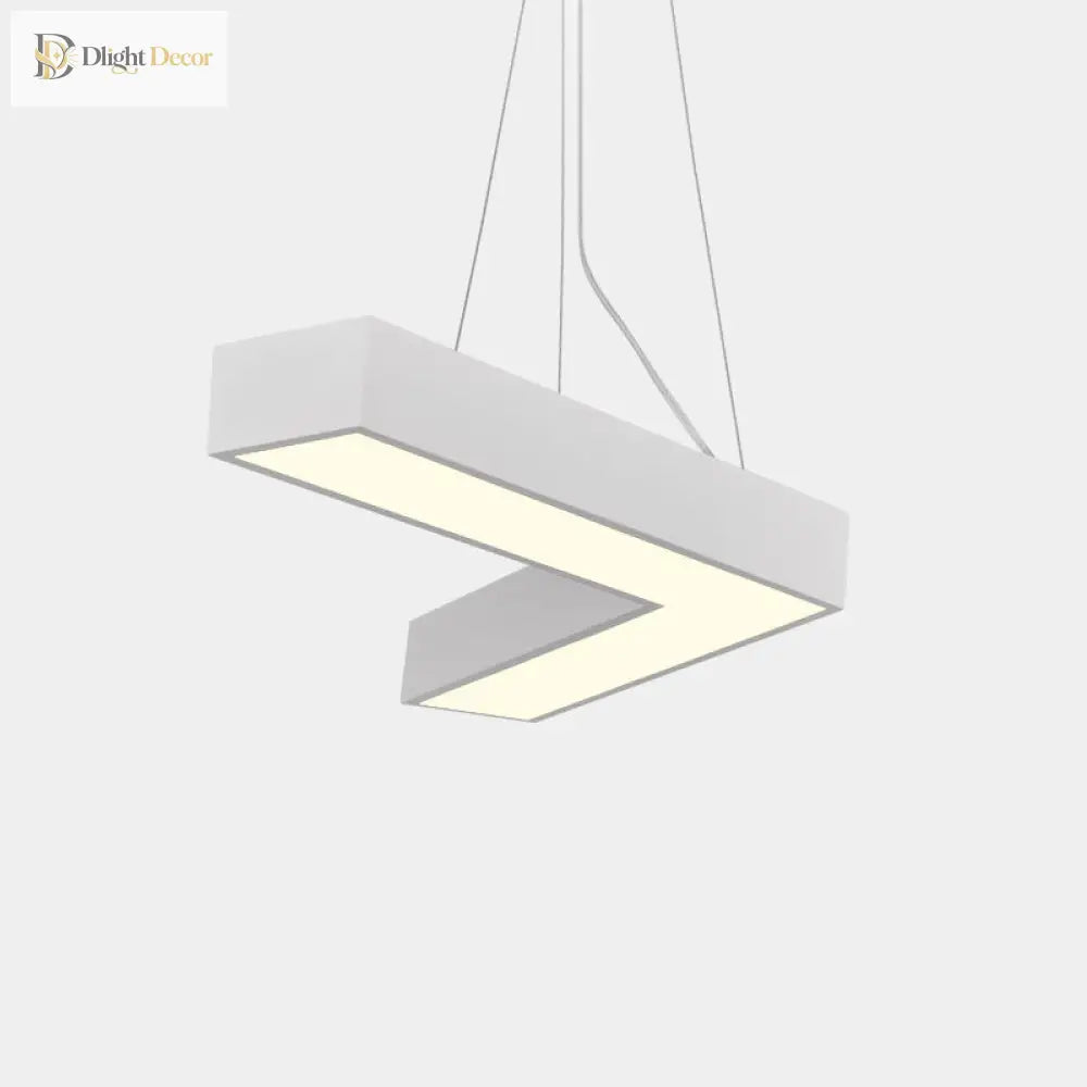 Alexandra Modern V - Shape Ceiling Light - Led Flush Mount In Black Or White Pendant Lighting