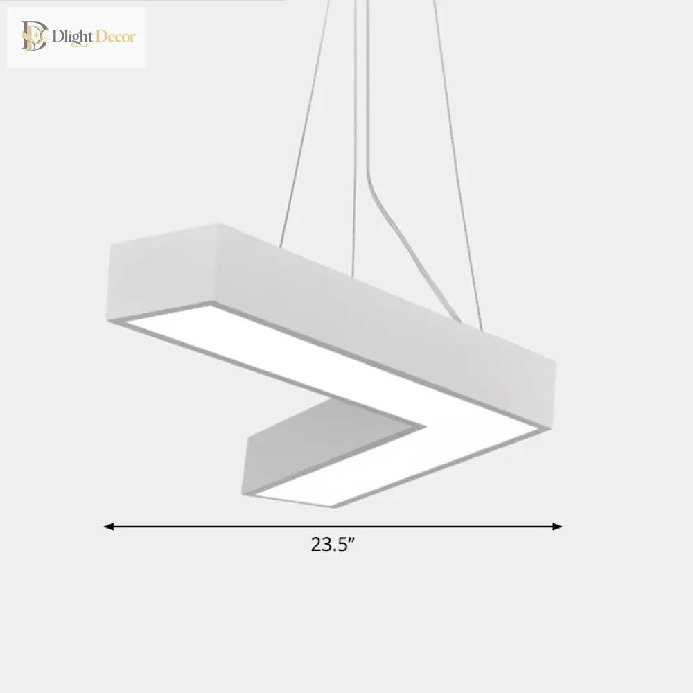 Alexandra Modern V - Shape Ceiling Light - Led Flush Mount In Black Or White Pendant Lighting