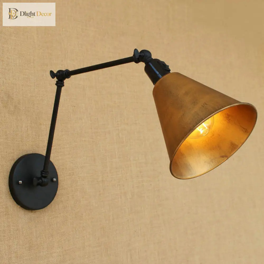 Alistair’s Industrial Wall Sconce - Classic 1 - Light Swing Arm Wall Light
