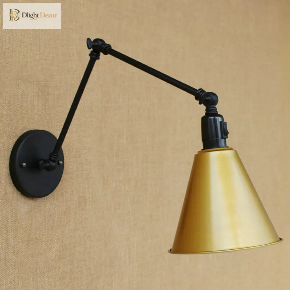 Alistair’s Industrial Wall Sconce - Classic 1 - Light Swing Arm Wall Light