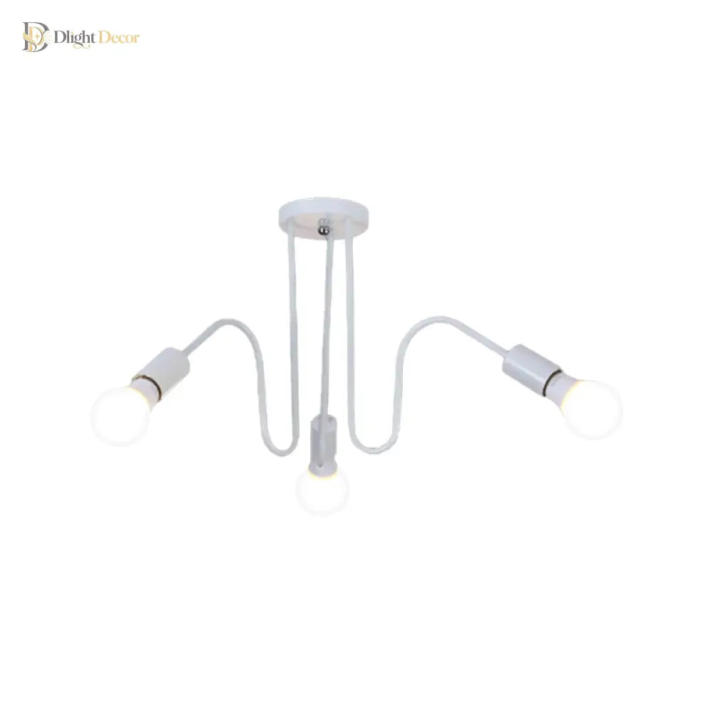Alyssa Meets Versatility: Loft Style Semi - Flush Mount Light