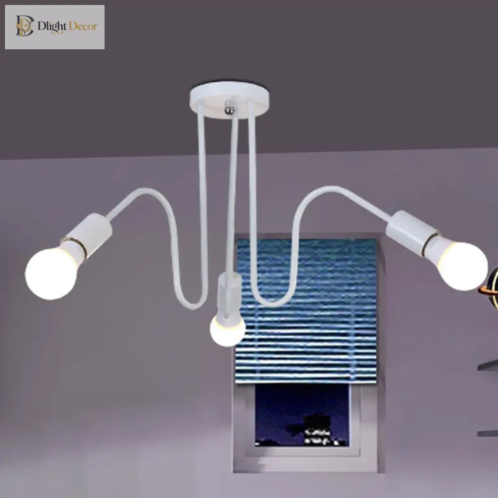 Alyssa Meets Versatility: Loft Style Semi - Flush Mount Light