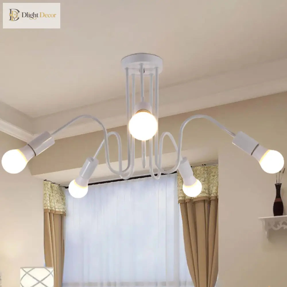 Alyssa Meets Versatility: Loft Style Semi - Flush Mount Light