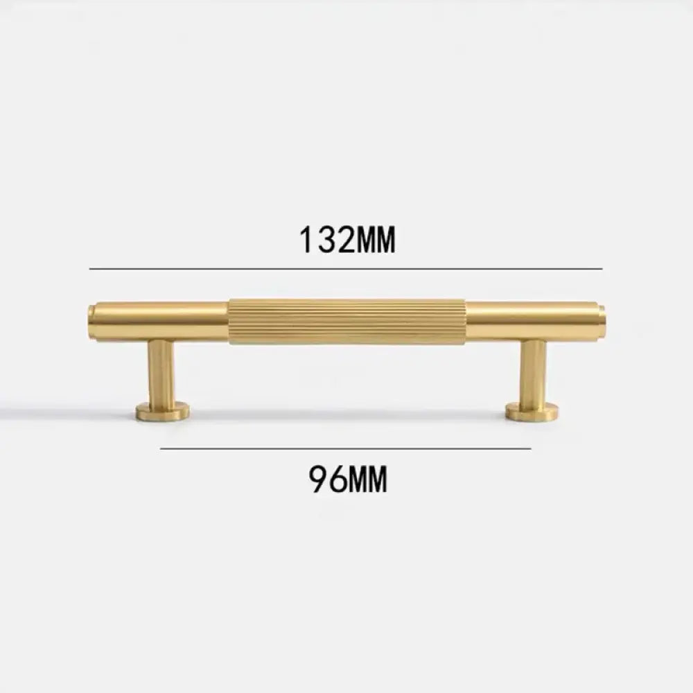 American Style Brass Cabinet Handles – Light Luxury Extended Wardrobe Door Pulls 9015-1-132 Handles