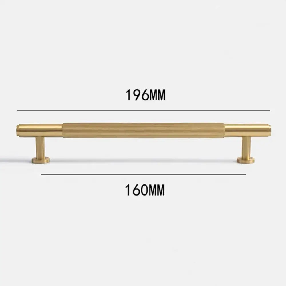 American Style Brass Cabinet Handles – Light Luxury Extended Wardrobe Door Pulls 9015-1-196 Handles
