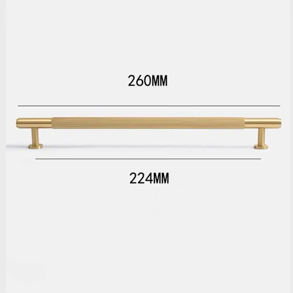 American Style Brass Cabinet Handles – Light Luxury Extended Wardrobe Door Pulls 9015-1-260 Handles