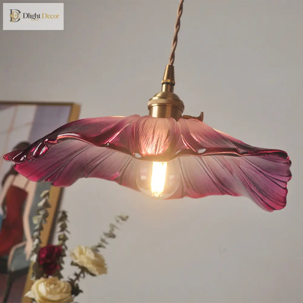 Amina Vintage Floral Hanging Lamp - Adds Industrial Charm Pendant Lighting