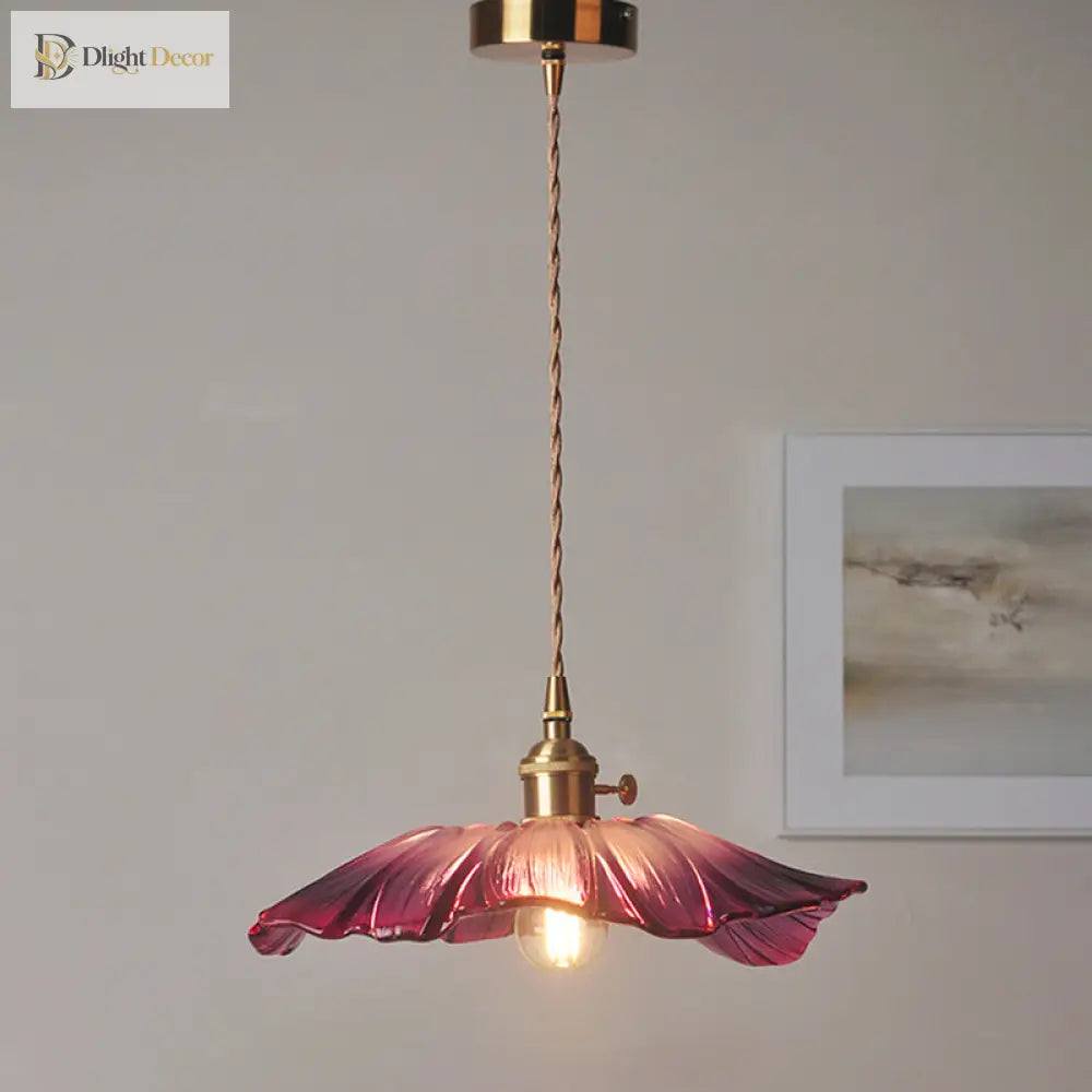Amina Vintage Floral Hanging Lamp - Adds Industrial Charm Pendant Lighting