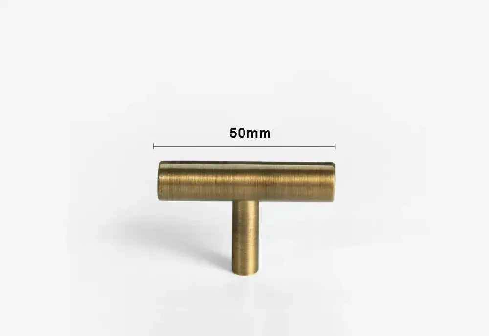 Antique Brass Handles – Old-Copper Wardrobe Knobs and Bronze Cabinet Pulls for Furniture 50mm Handles