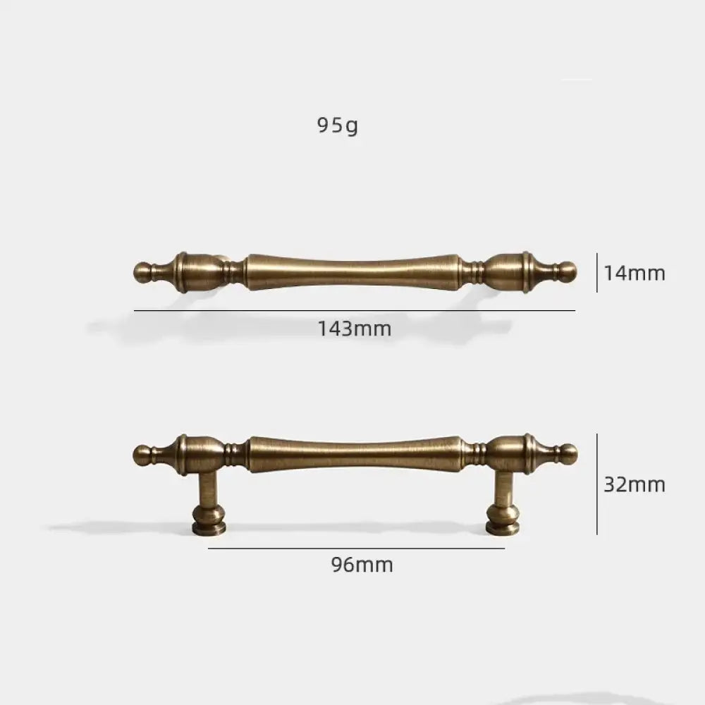 Antique Bronze Brass Cabinet Knobs & Pulls – product view 6