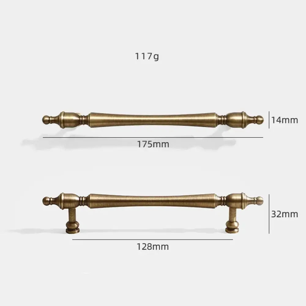 Antique Bronze Brass Cabinet Knobs & Pulls – configuration option 7