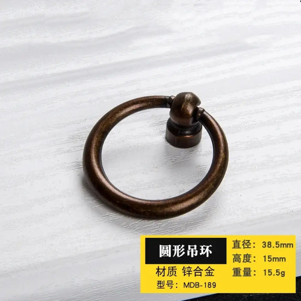 Antique Bronze Cabinet Handles - Retro Drawer Pulls Vintage Zinc Alloy Kitchen Hardware for Furniture Dresser and