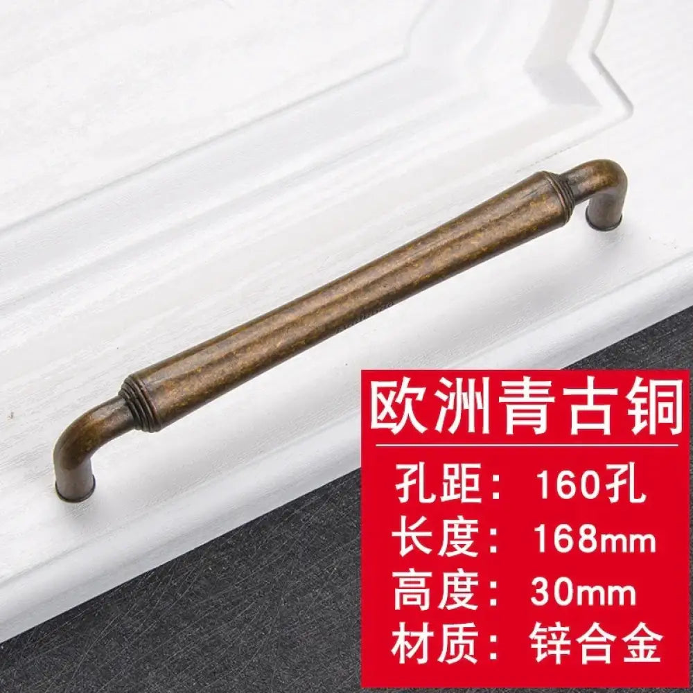 Antique Bronze Cabinet Handles - Retro Drawer Pulls Vintage Zinc Alloy Kitchen Hardware for Furniture Dresser and