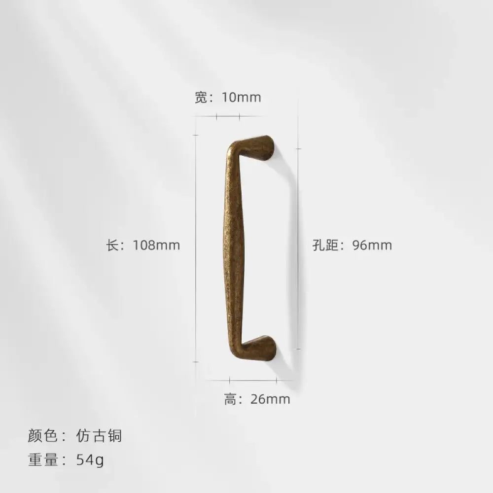 Antique Bronze Wardrobe Door Handles – Zinc Alloy Cabinet Pulls and Drawer Knobs 5036-96mm Handles