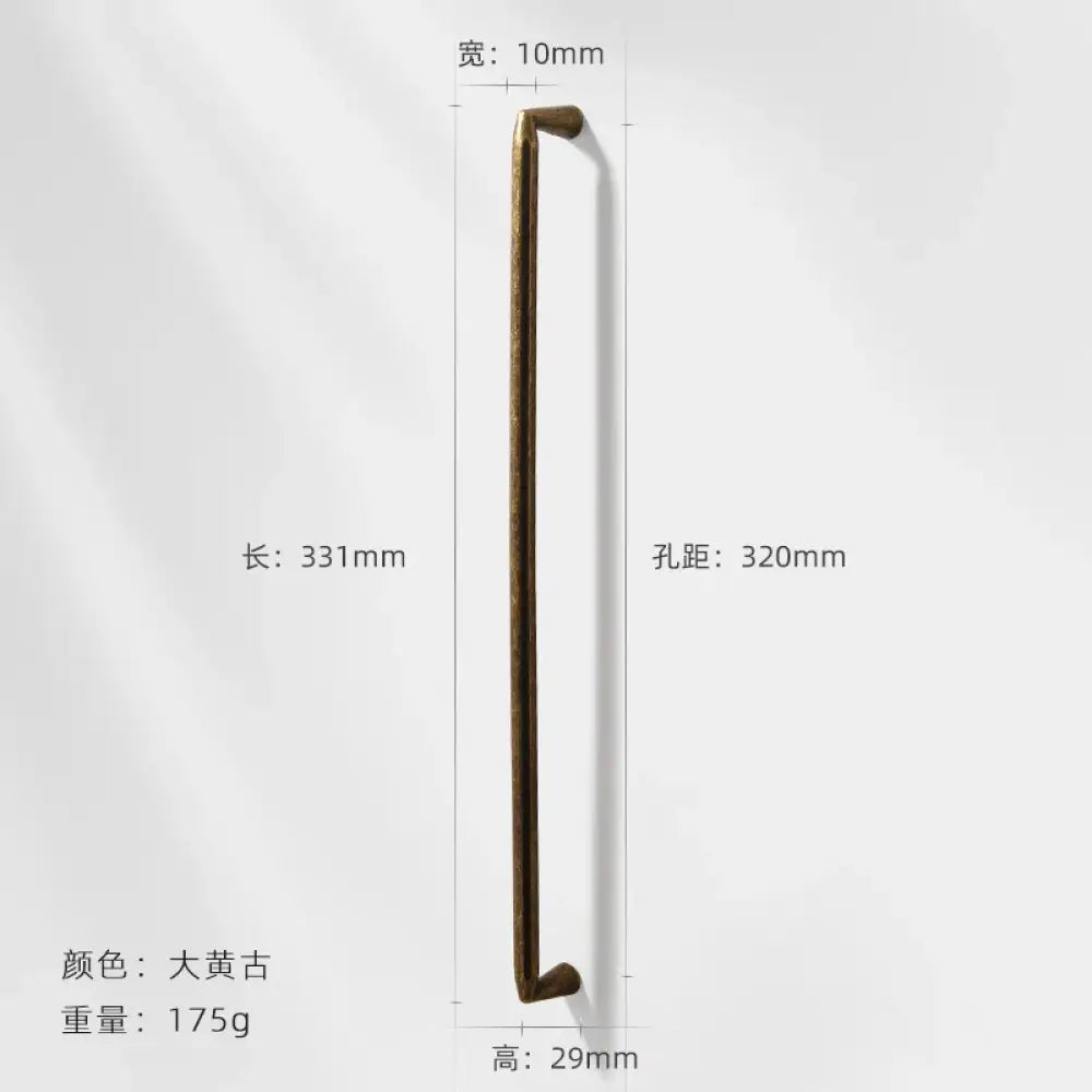Antique Wardrobe Cabinet Handles - Retro Zinc Alloy Drawer Pulls and Knobs for Kitchen and Furniture 7053 320mm Handles