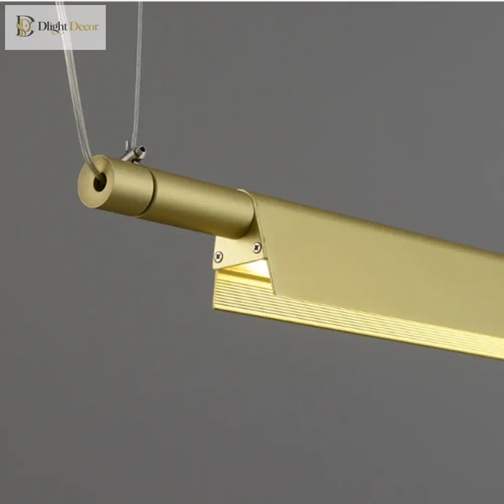 Artistic Led Linear Pendant Lamp - Ideal For Dining Tables Kitchens And Bars Lights