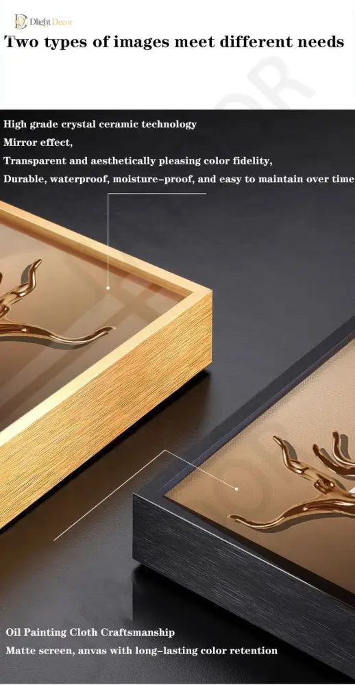 Dlight Decor Artistic Wood Crystal Wall Glow Light Wall Art