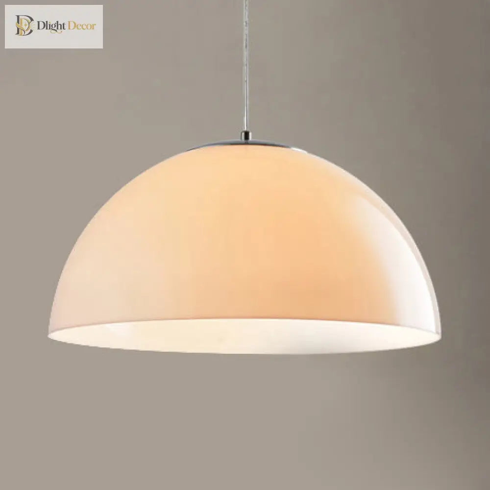 Astrid’s Nordic Dome Pendant Light (Red/Black/White) Lighting