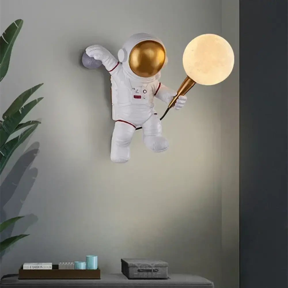 Astronaut Moon Wall Lamp, the lamp that turns your wall into a launchpad 🚀🌕✨ - wall Lamp