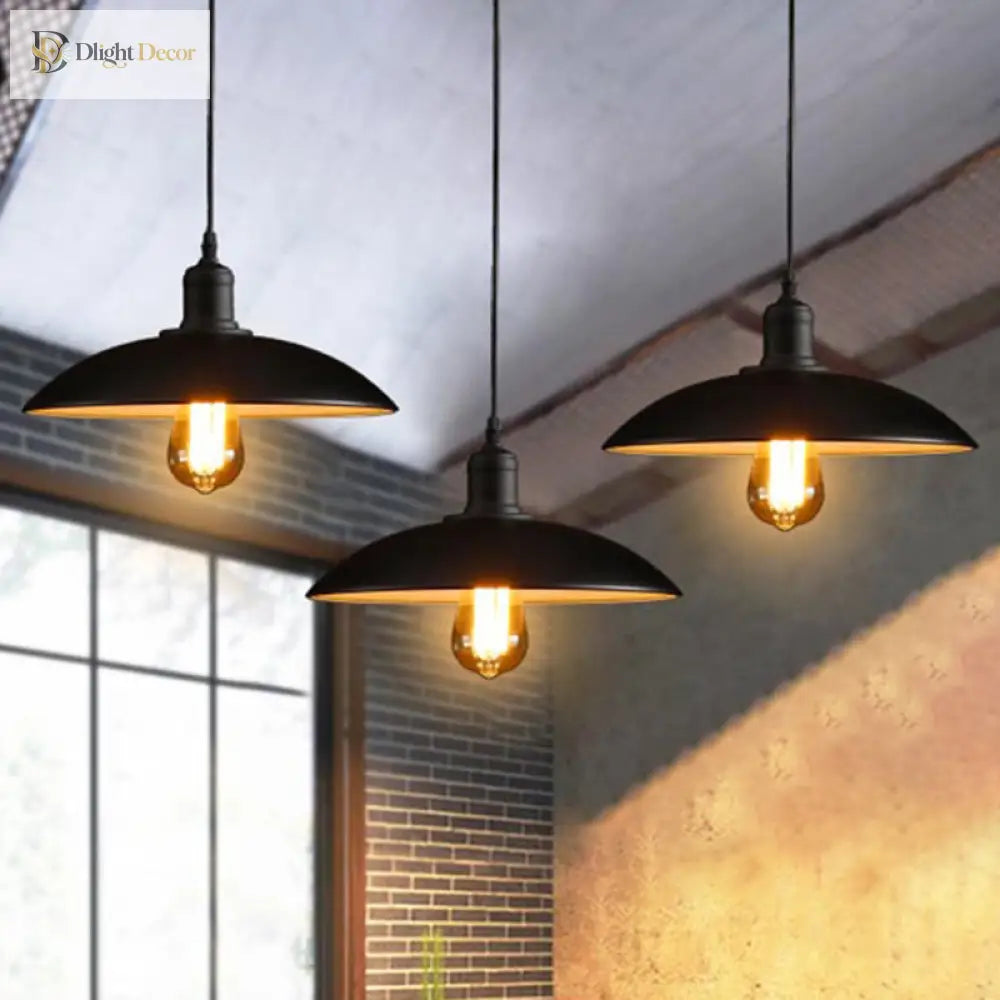 Audrey Metal Pot Lid Pendant Light - Chic 1 - Light Fixture For Restaurants Lighting