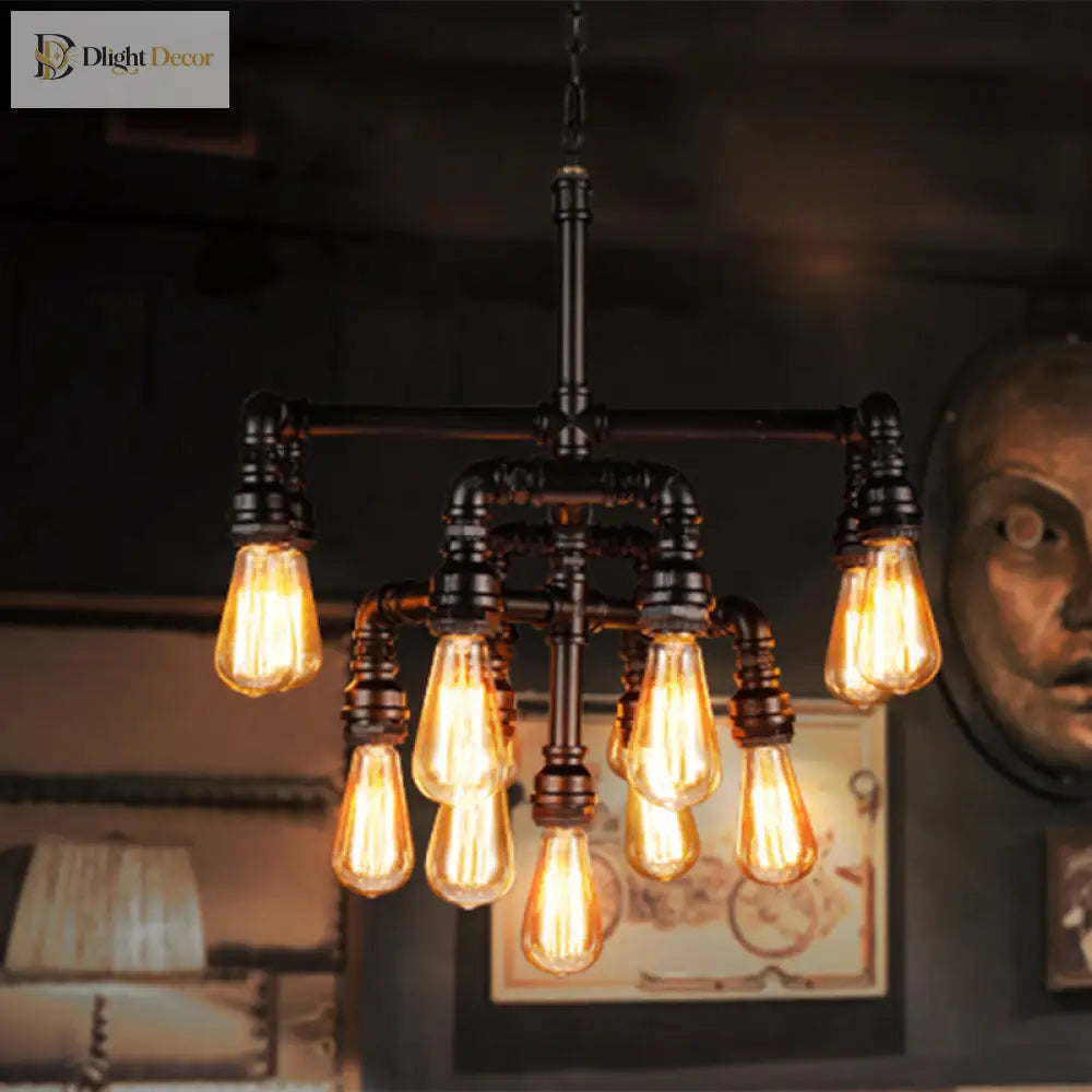 Avery Industrial Chandelier - Bold Statement For Any Space Ceiling Light
