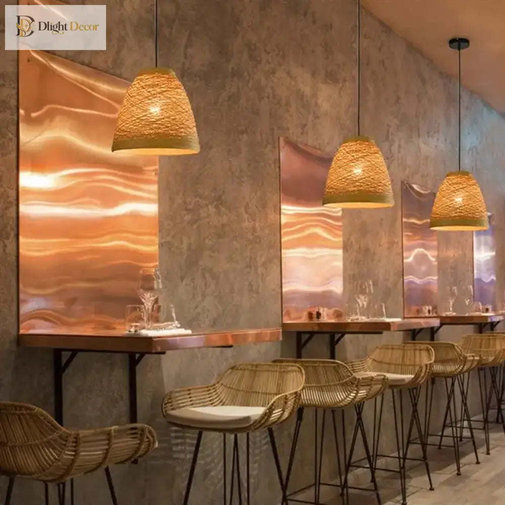 Bamboo Ceiling Lamp - Elegant Lighting For Hotel Restaurants Tea Rooms Cafes And Lounge Decor