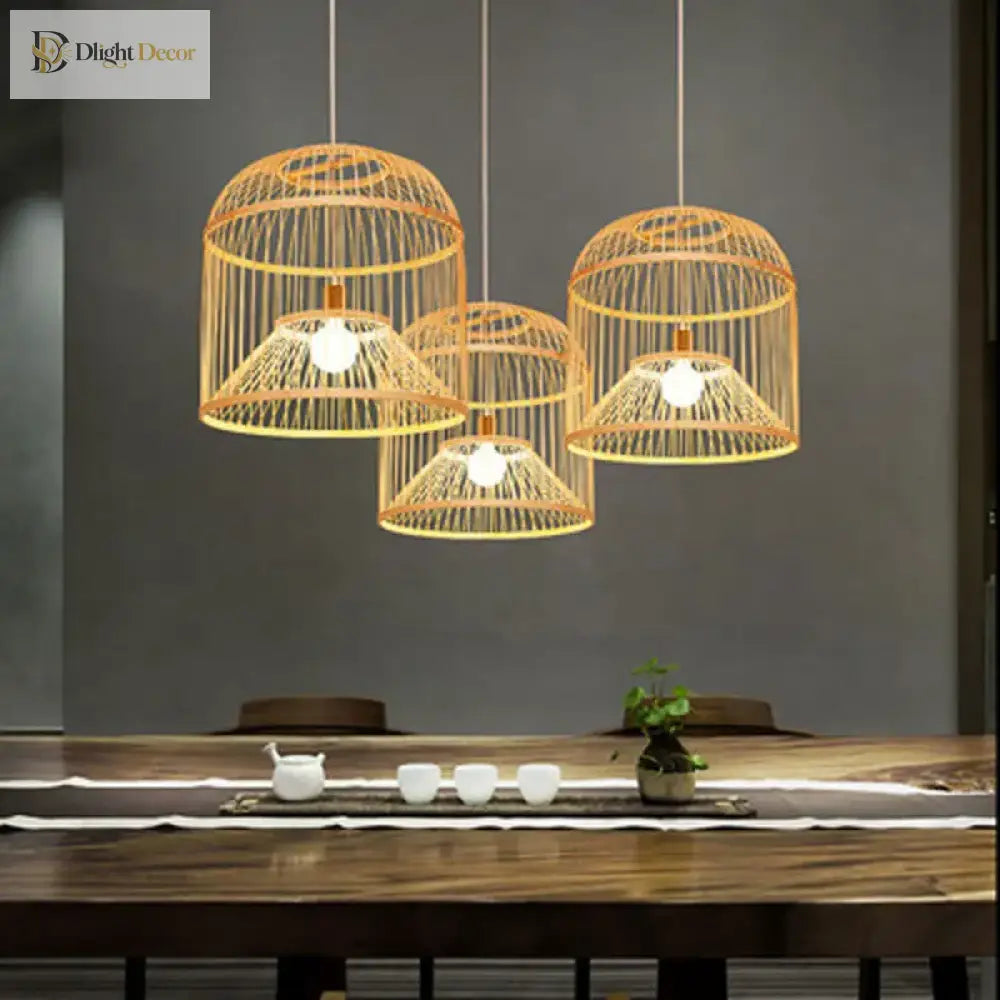 Bamboo Ceiling Lamp - Elegant Lighting For Hotel Restaurants Tea Rooms Cafes And Lounge Decor