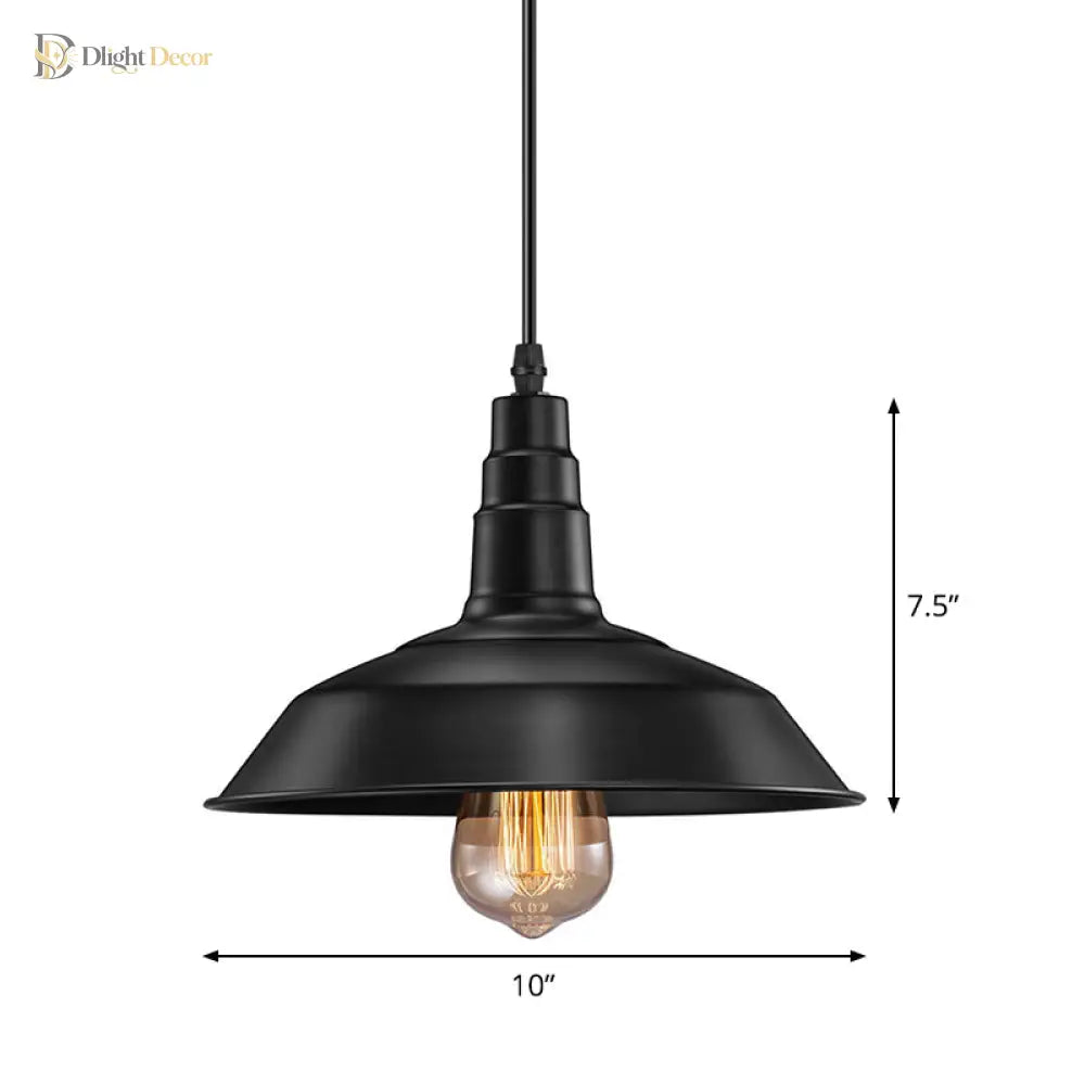 Rustic Charm Meets Modern Convenience: The Hanging Black Barn Light