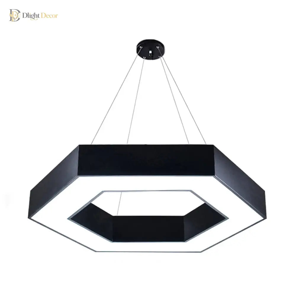 Blakely Modern Hexagonal Led Pendant: Illuminate Your Office With Style And Functionality Pendant